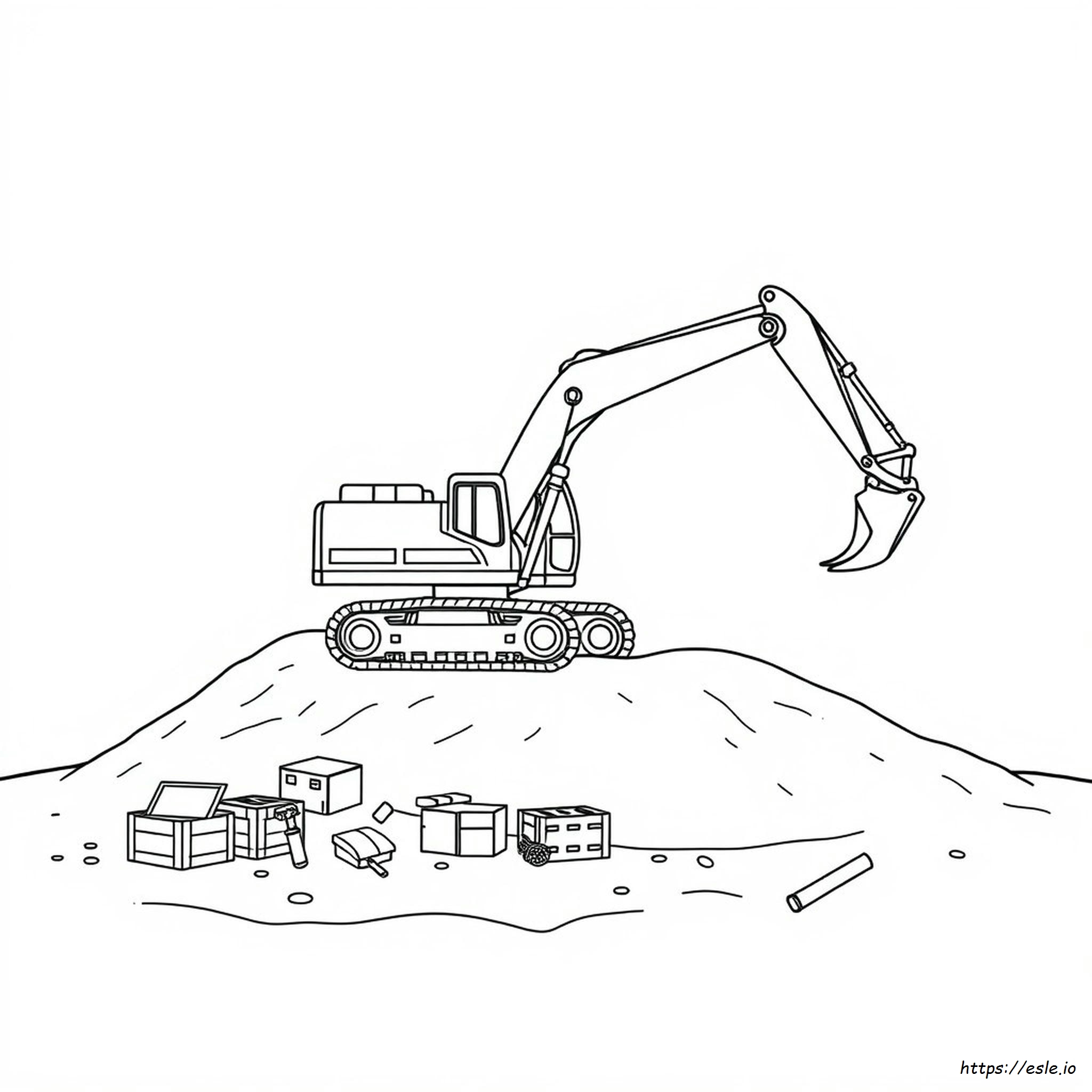 Excavator Coloring Pages To Print