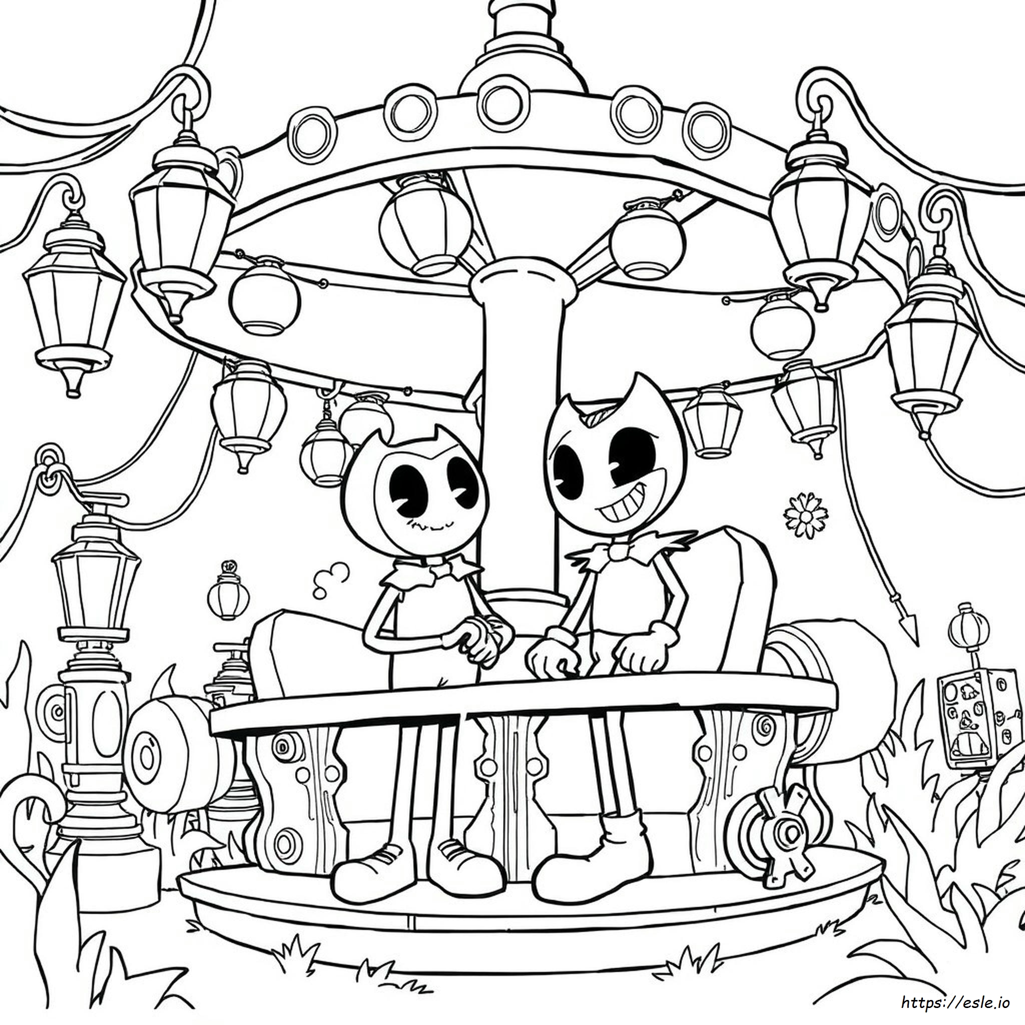 Bendy And Boris Coloring Pages