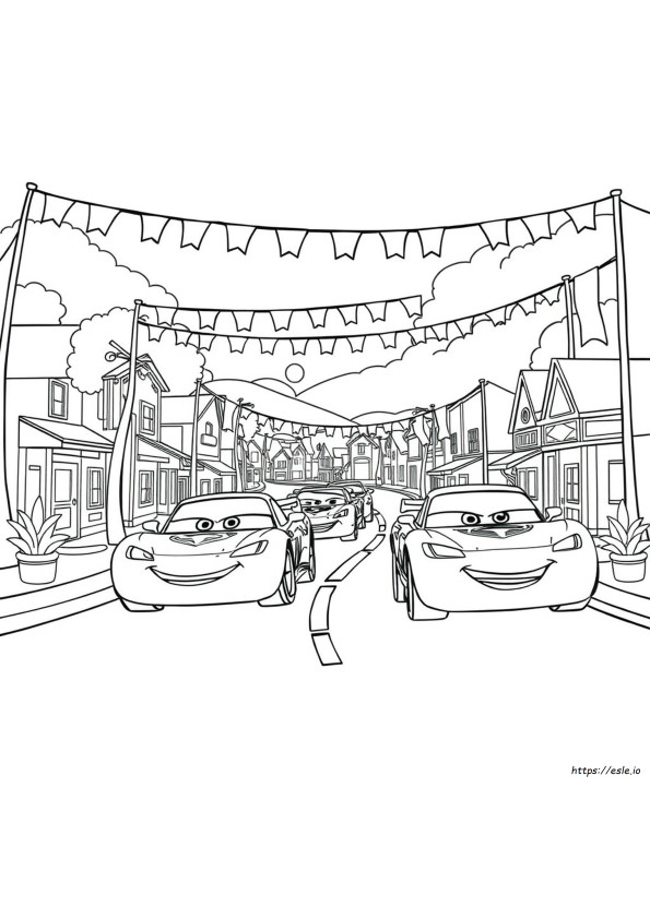 Cars Movie Coloring Pages To Print