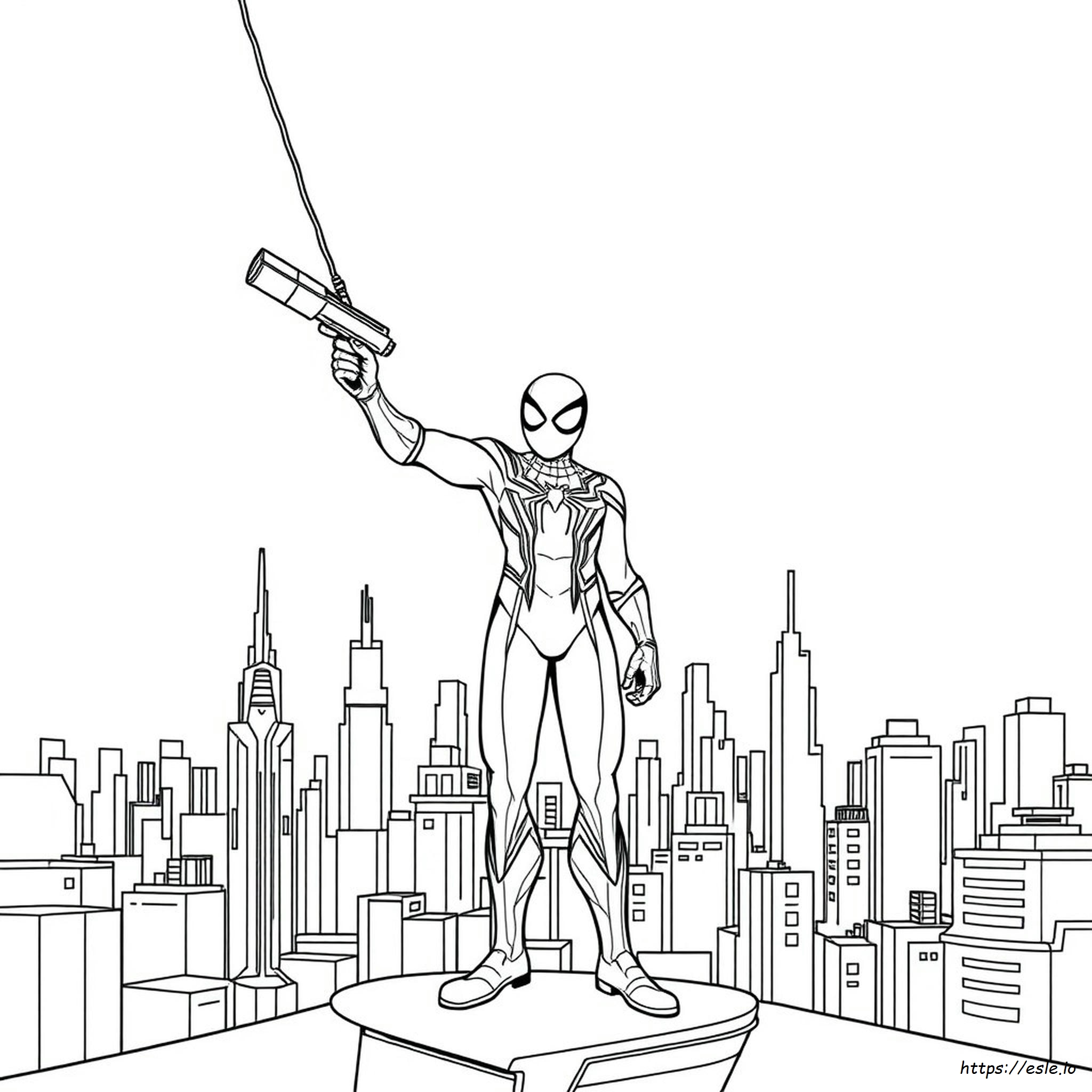Spider Man 2099 Colouring Pages