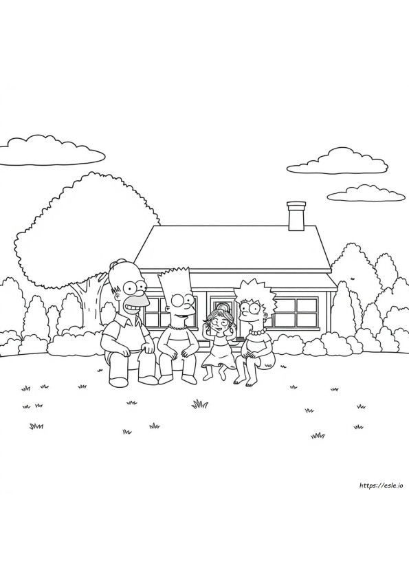 Simpsonlar Boyama Sayfaları