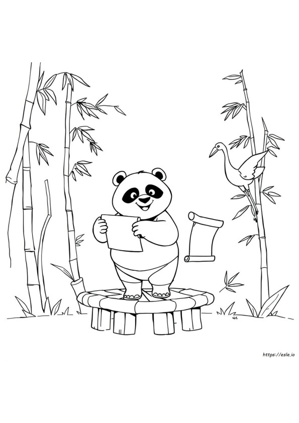 Kung Fu Panda 4 Kleurplaten