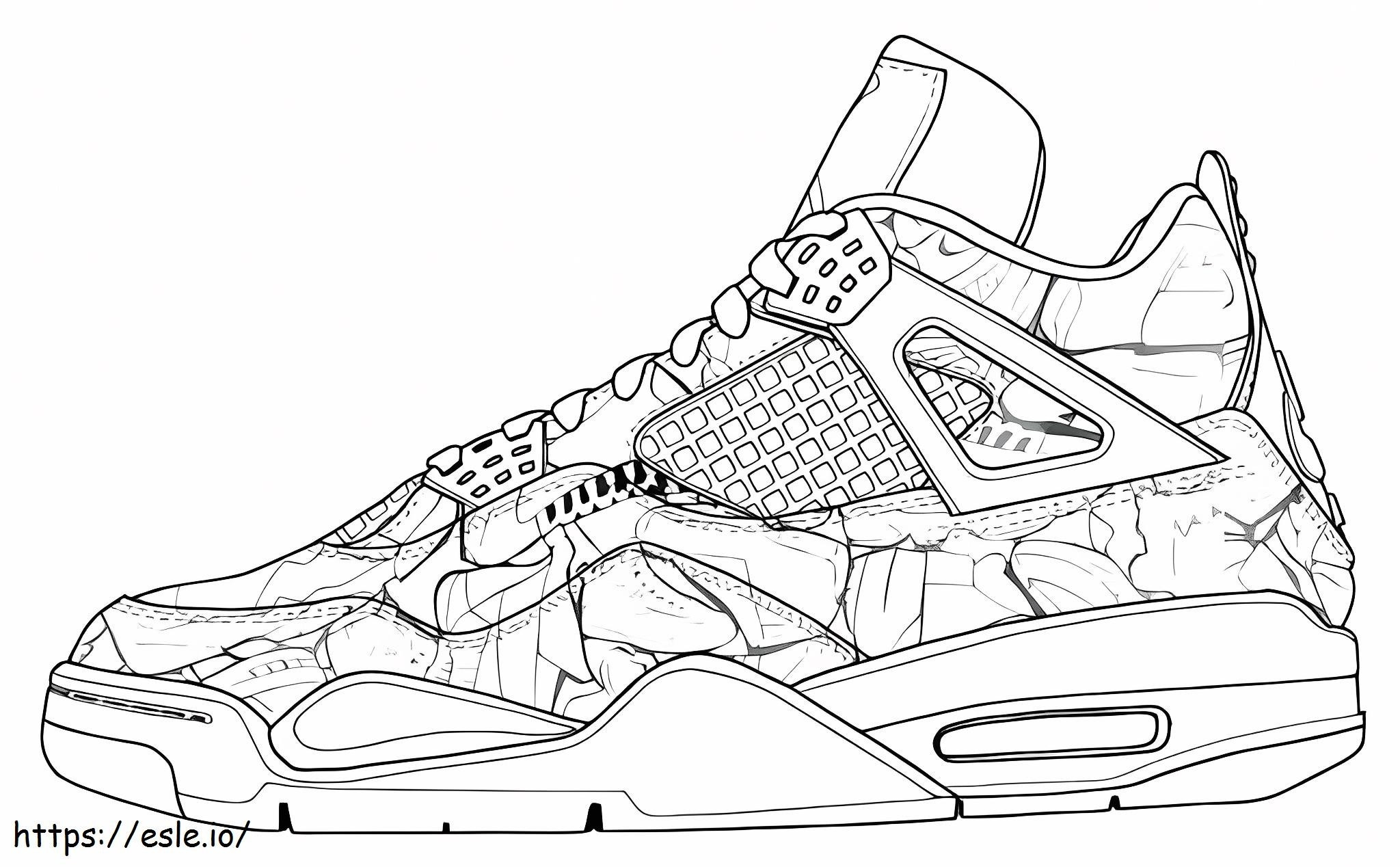 Best Shoe coloring page