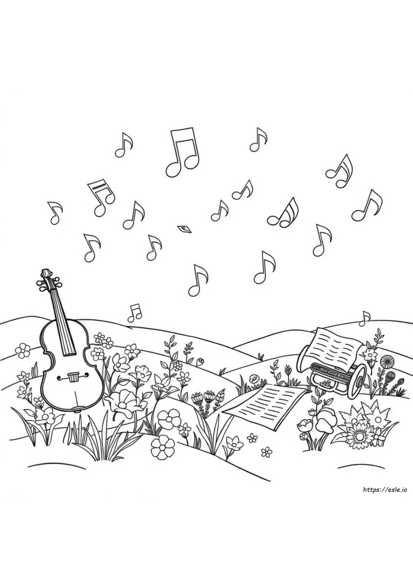 Instrument Colouring Pages