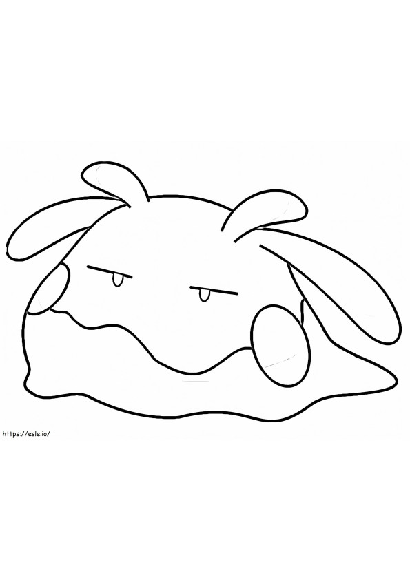 Goomy Pokemon 4 coloring page
