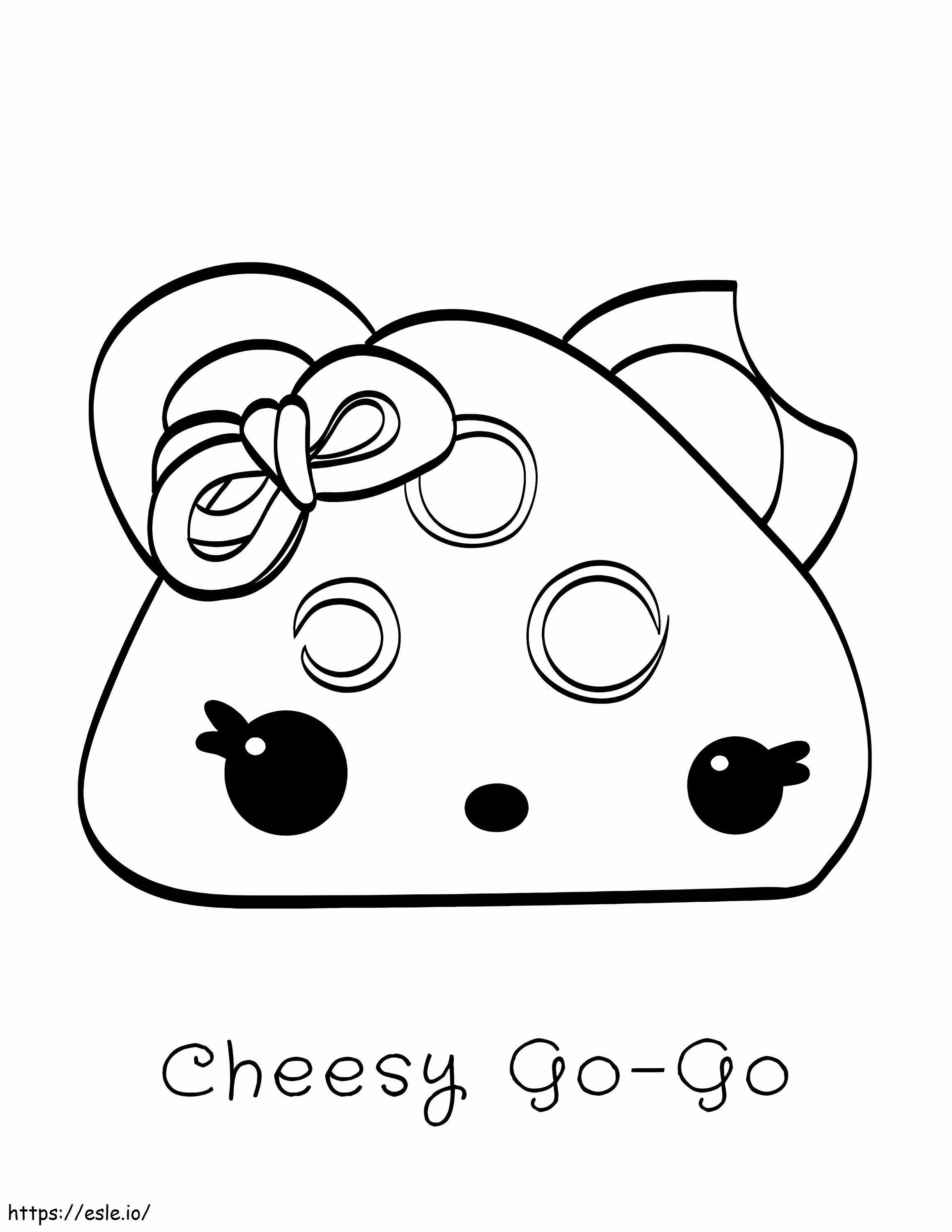 Cheesy Go Go und Num Noms ausmalbilder