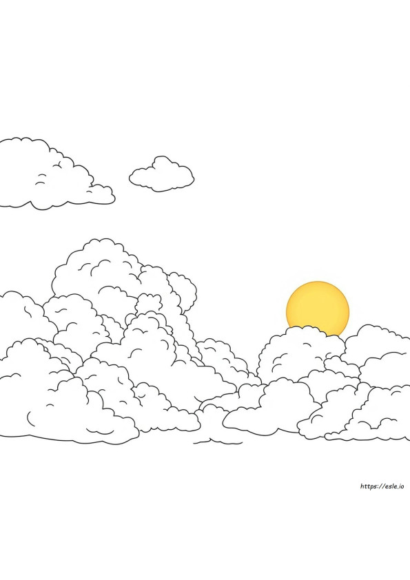 Céu Para Colorir