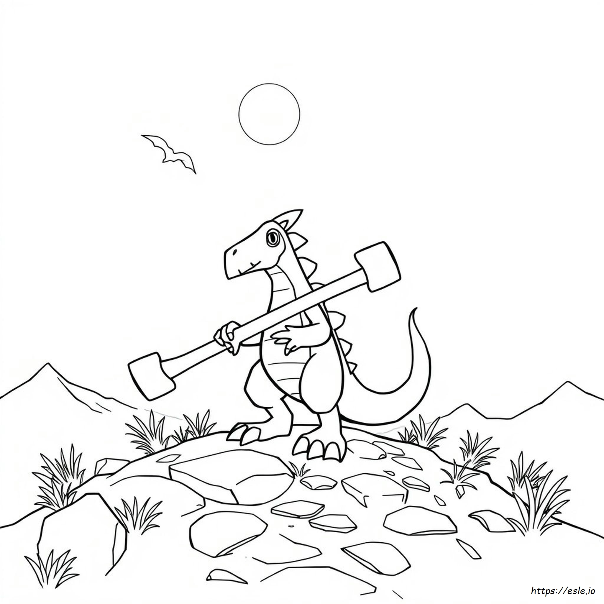 Marowak Para Colorear