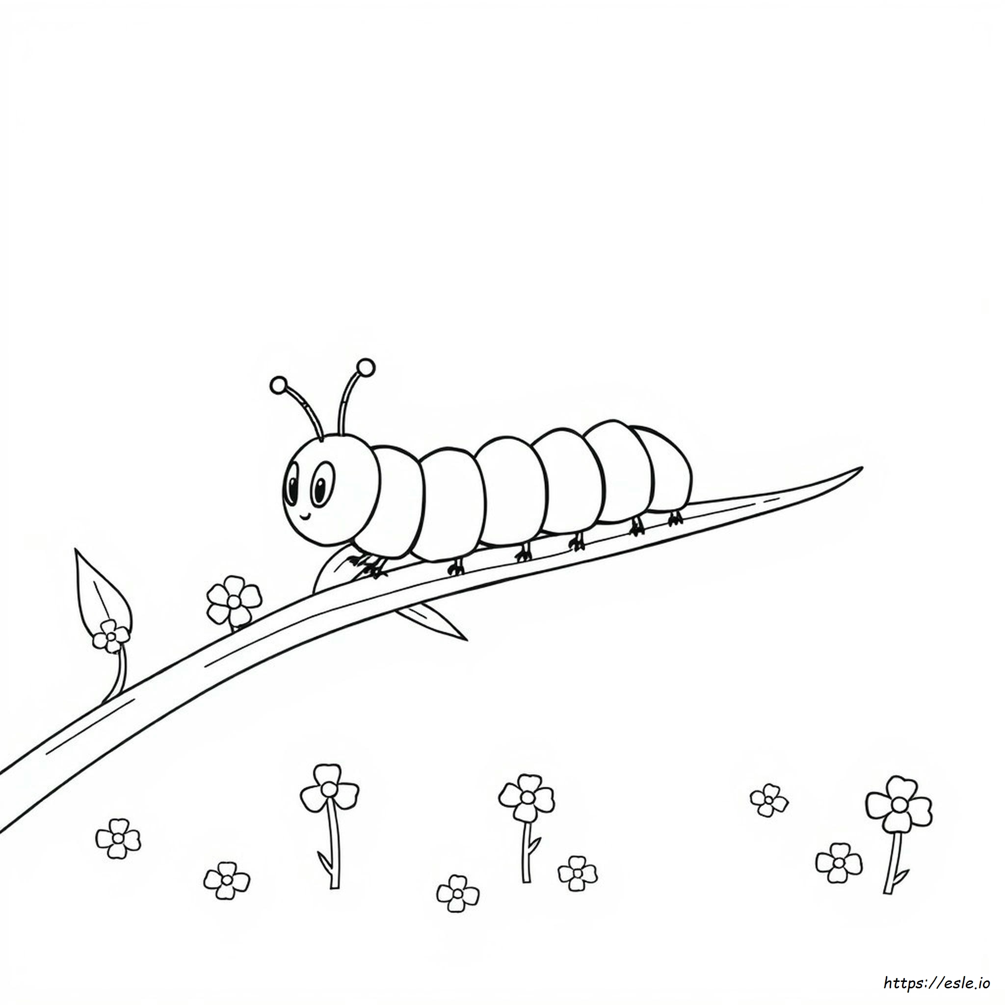 Caterpillar For Colouring