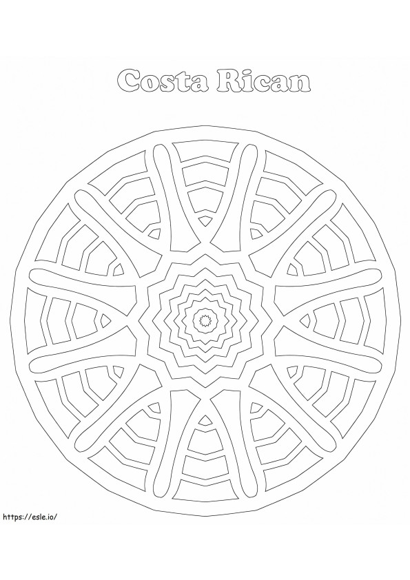 Costa Rican Ox Cart coloring page