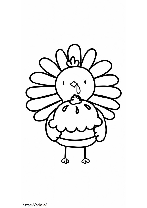 Turkey Day Clipart coloring page