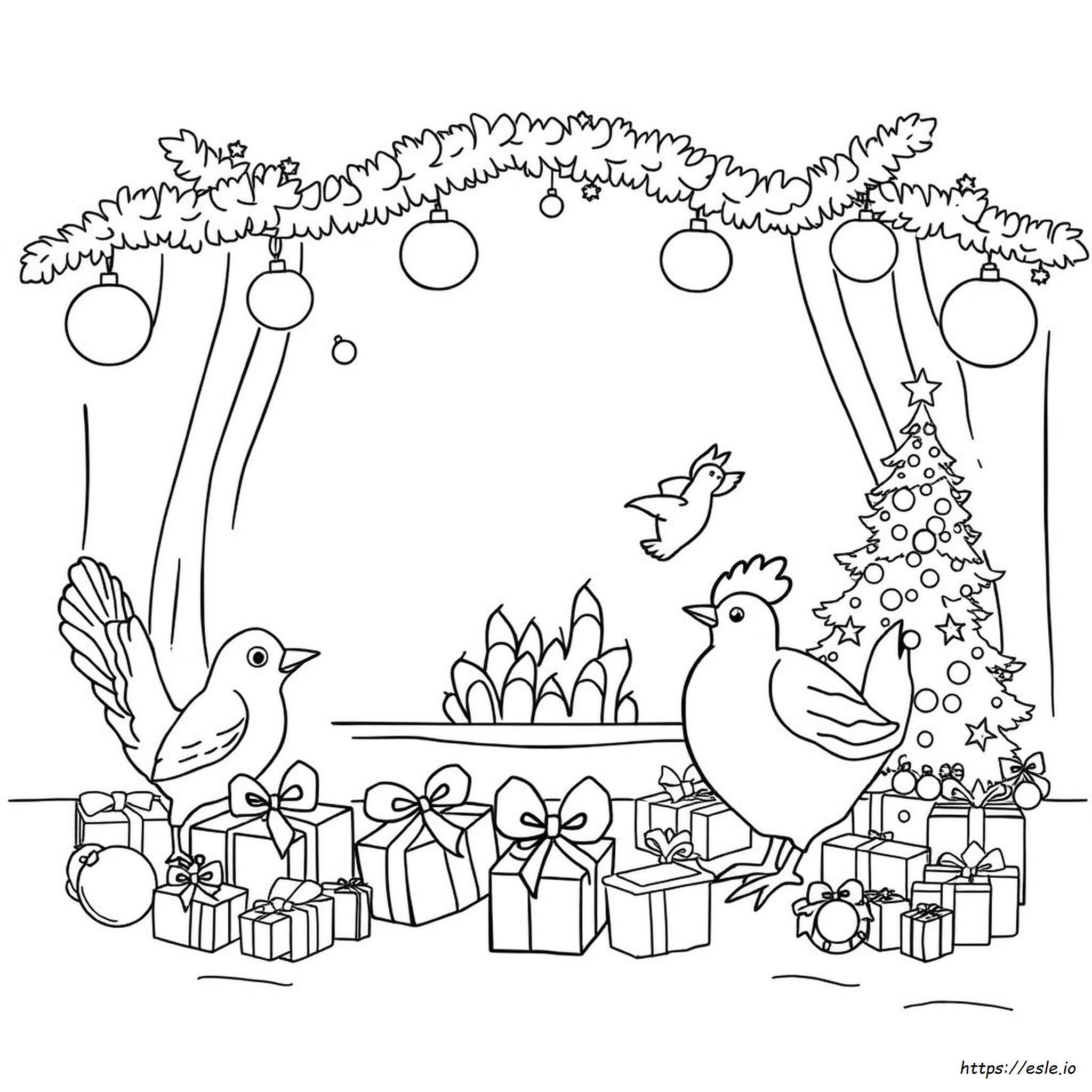 12 Days Of Christmas Coloring Book