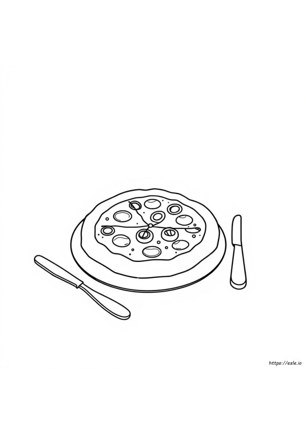Coloring Pages Of Pizza