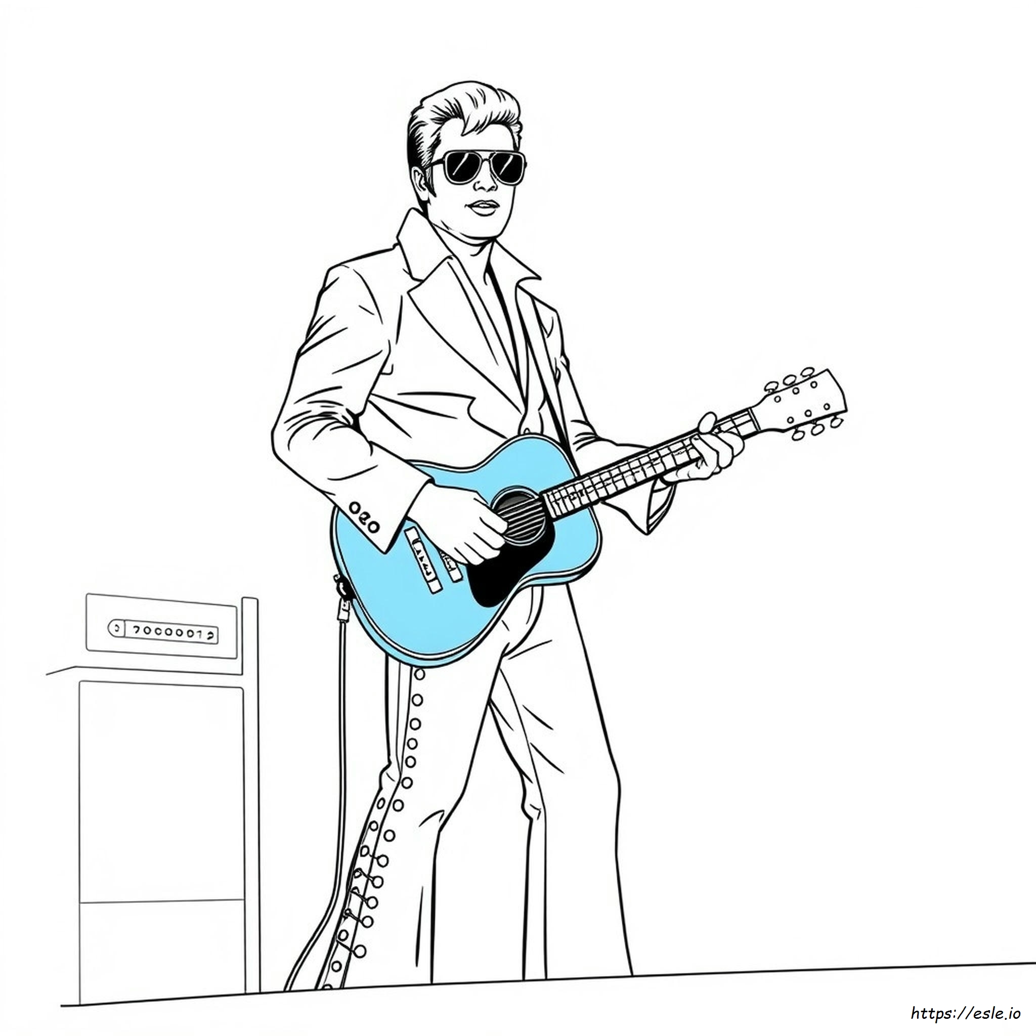 Elvis Presley Coloring Pages