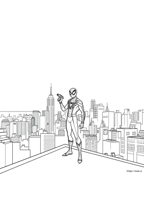 Print Miles Morales Coloring Pages