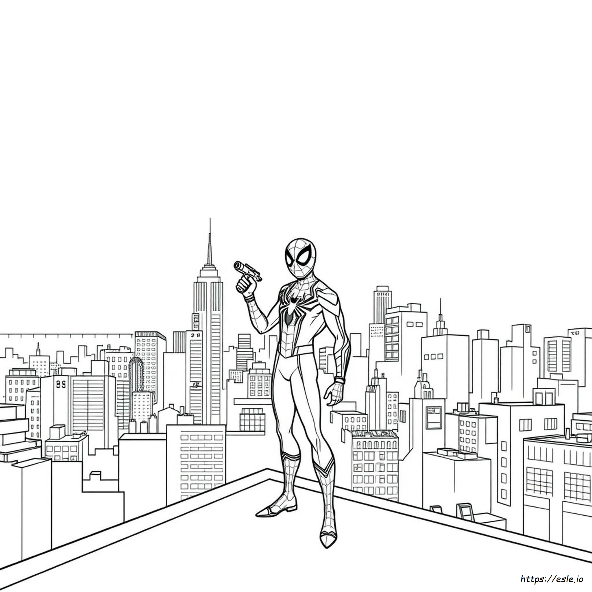 Print Miles Morales Coloring Pages
