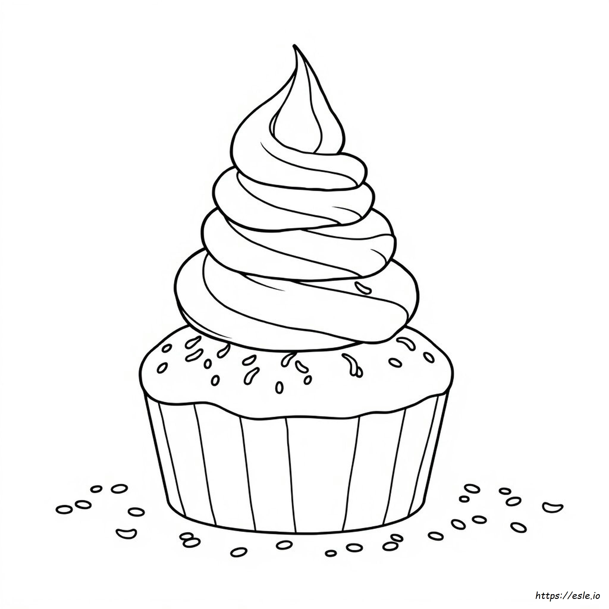 Whipped Cream Coloring Page