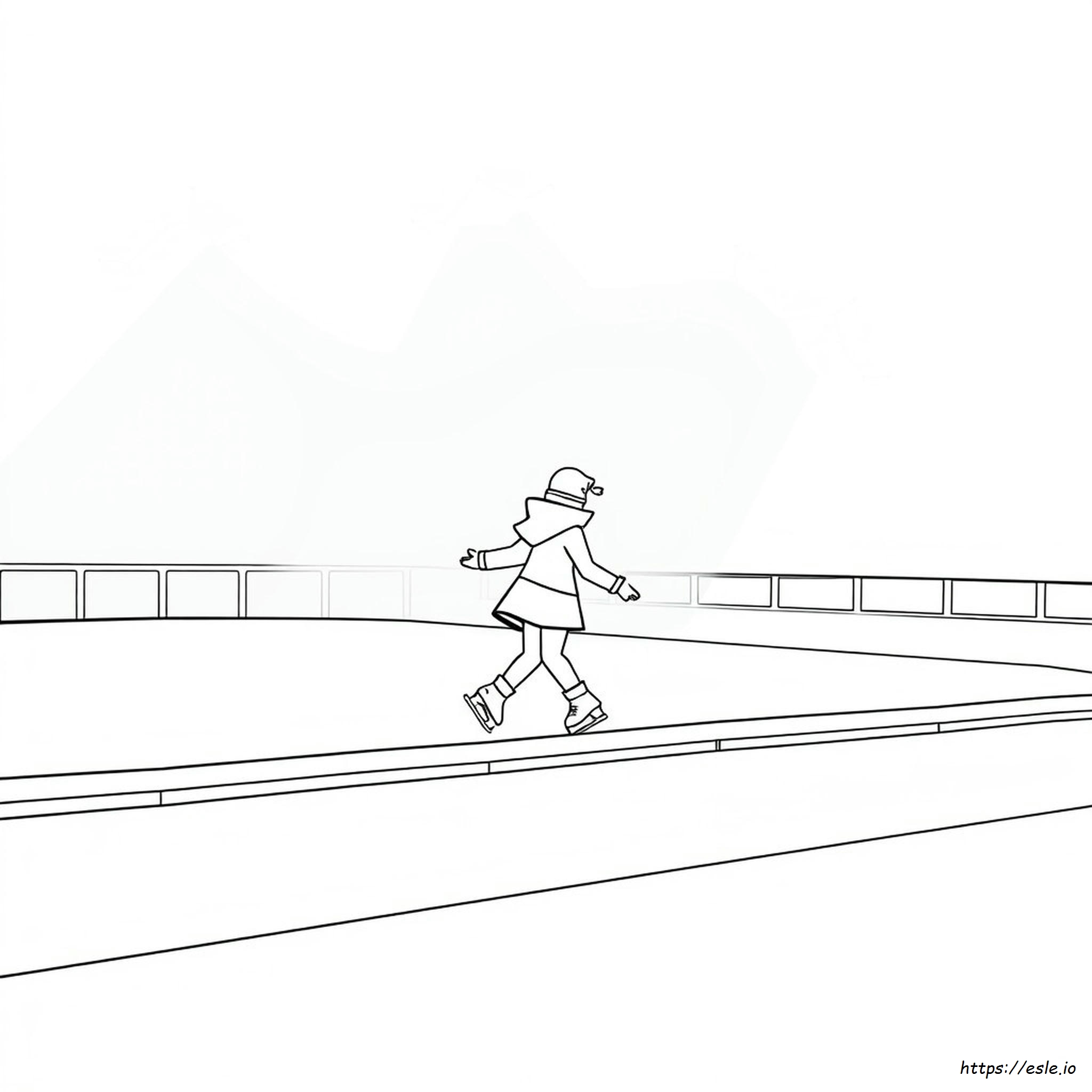 Printable Ice Skating Coloring Pages