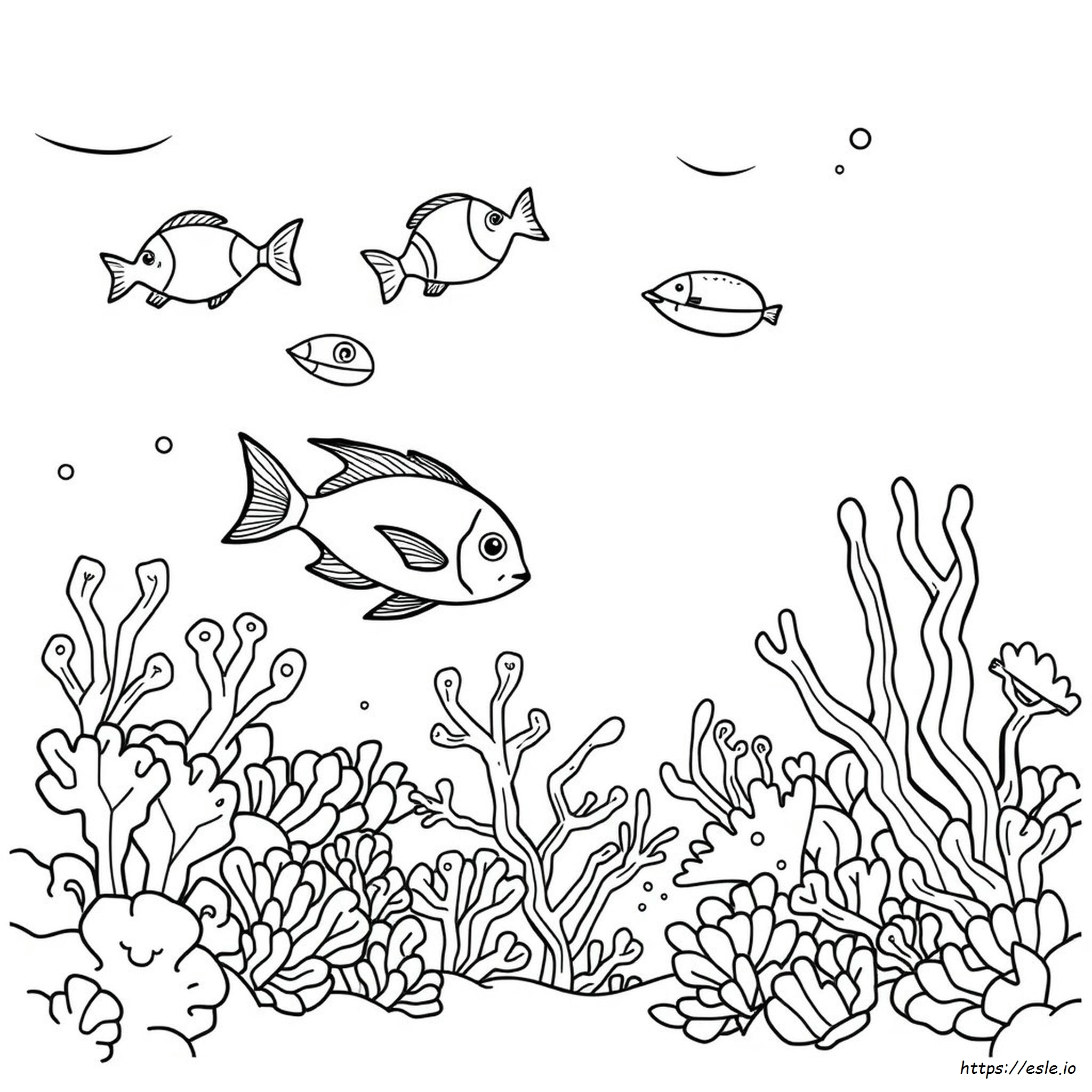 Underwater Ocean Coloring Pages