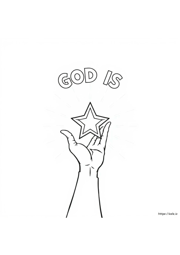 God Is Everywhere Coloring Page
