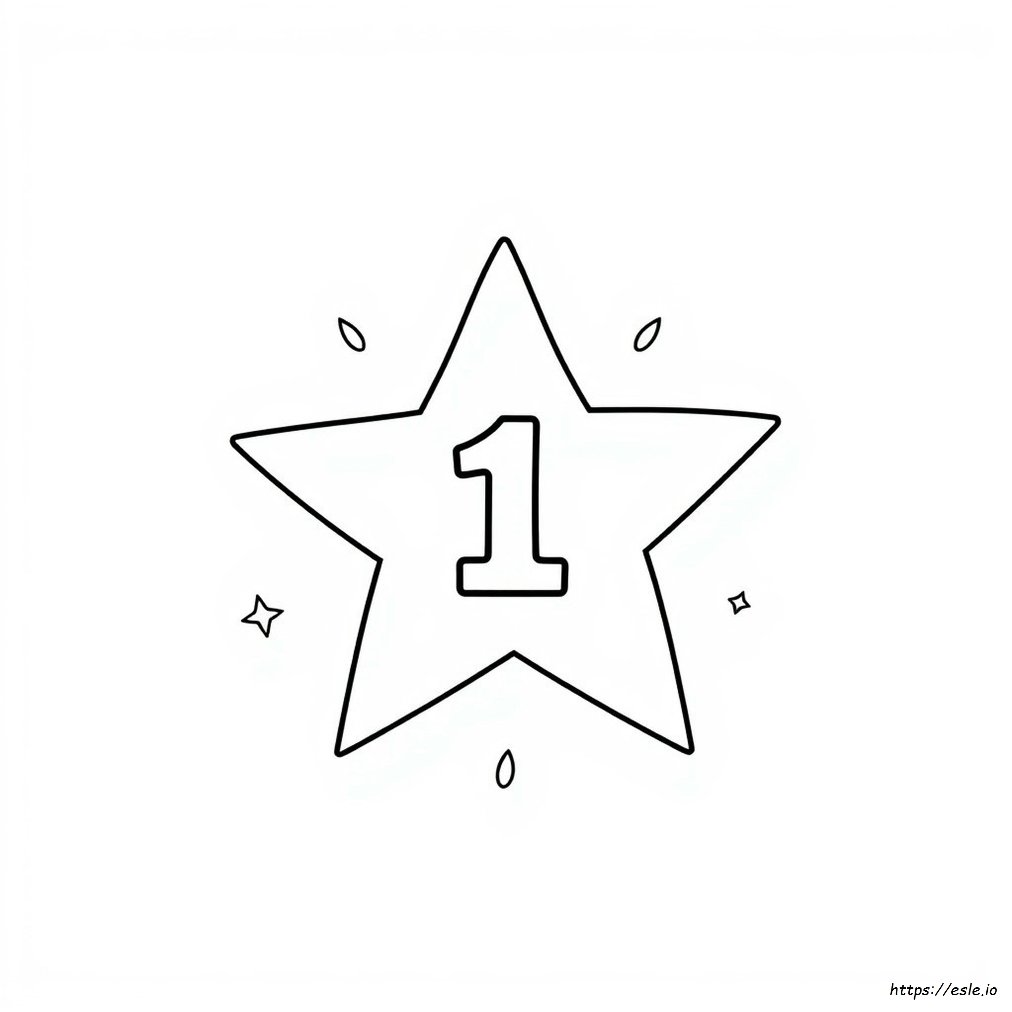 Number One Coloring Page Free Printable