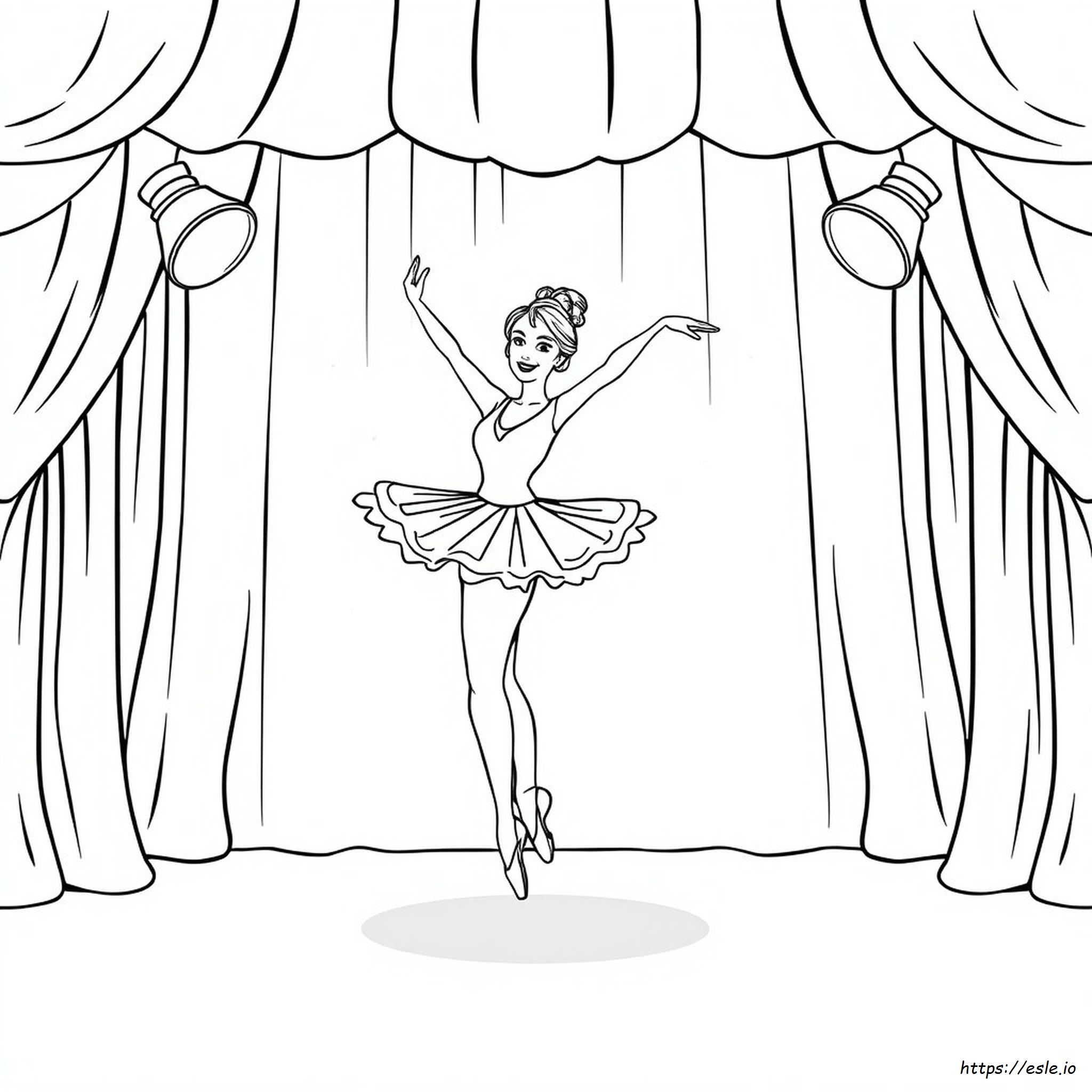 Ballerina Táncos Színezők