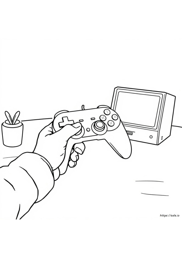 Game Controller Coloring Pages