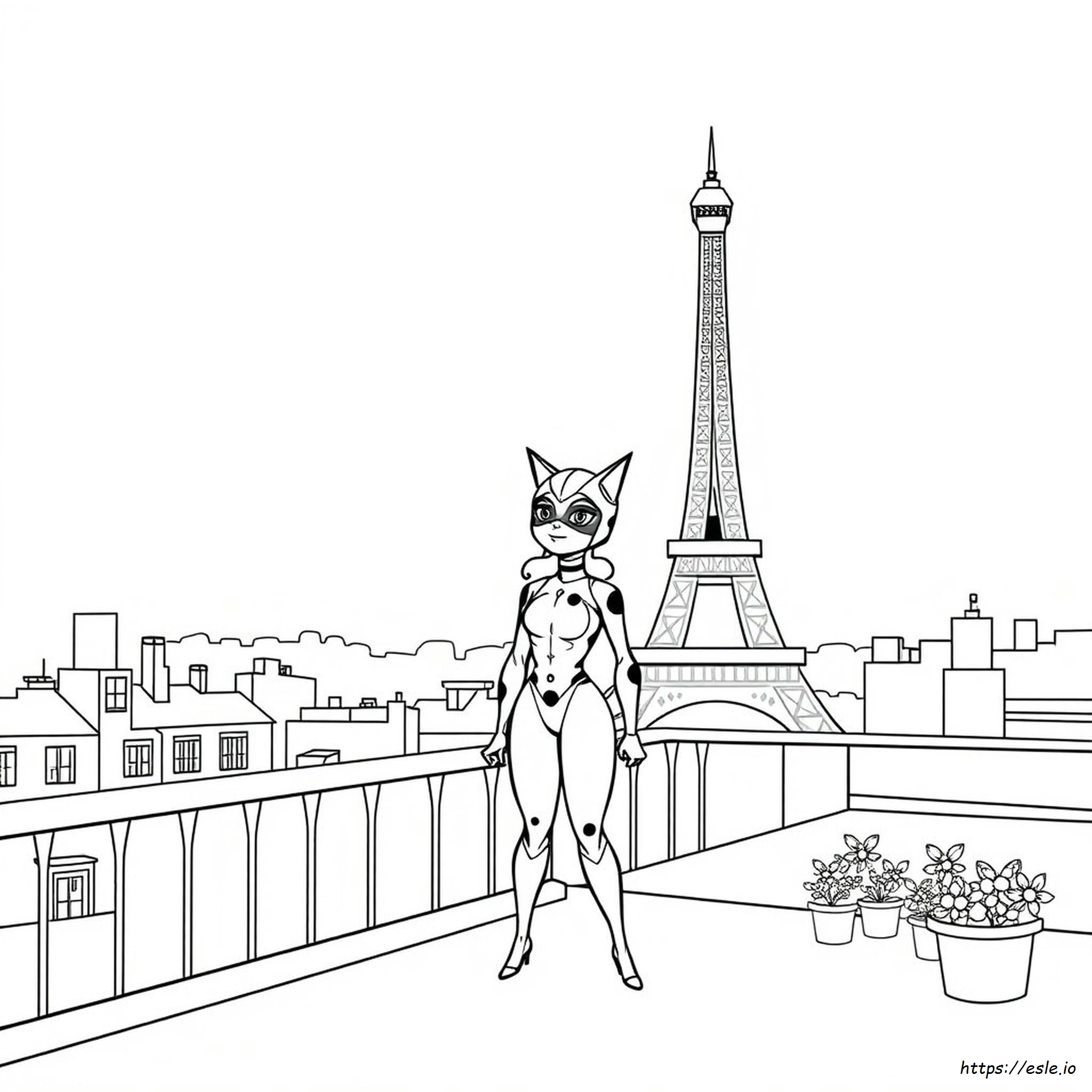 Ladybug Cat Noir Coloring Pages