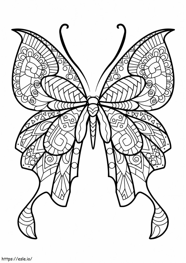 Lovely Butterfly coloring page