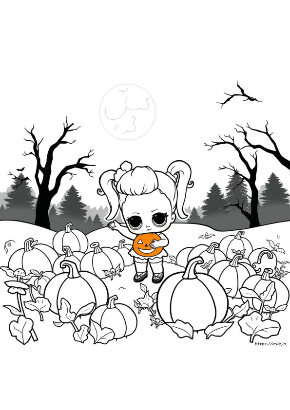 Lol Doll Halloween Coloring Pages