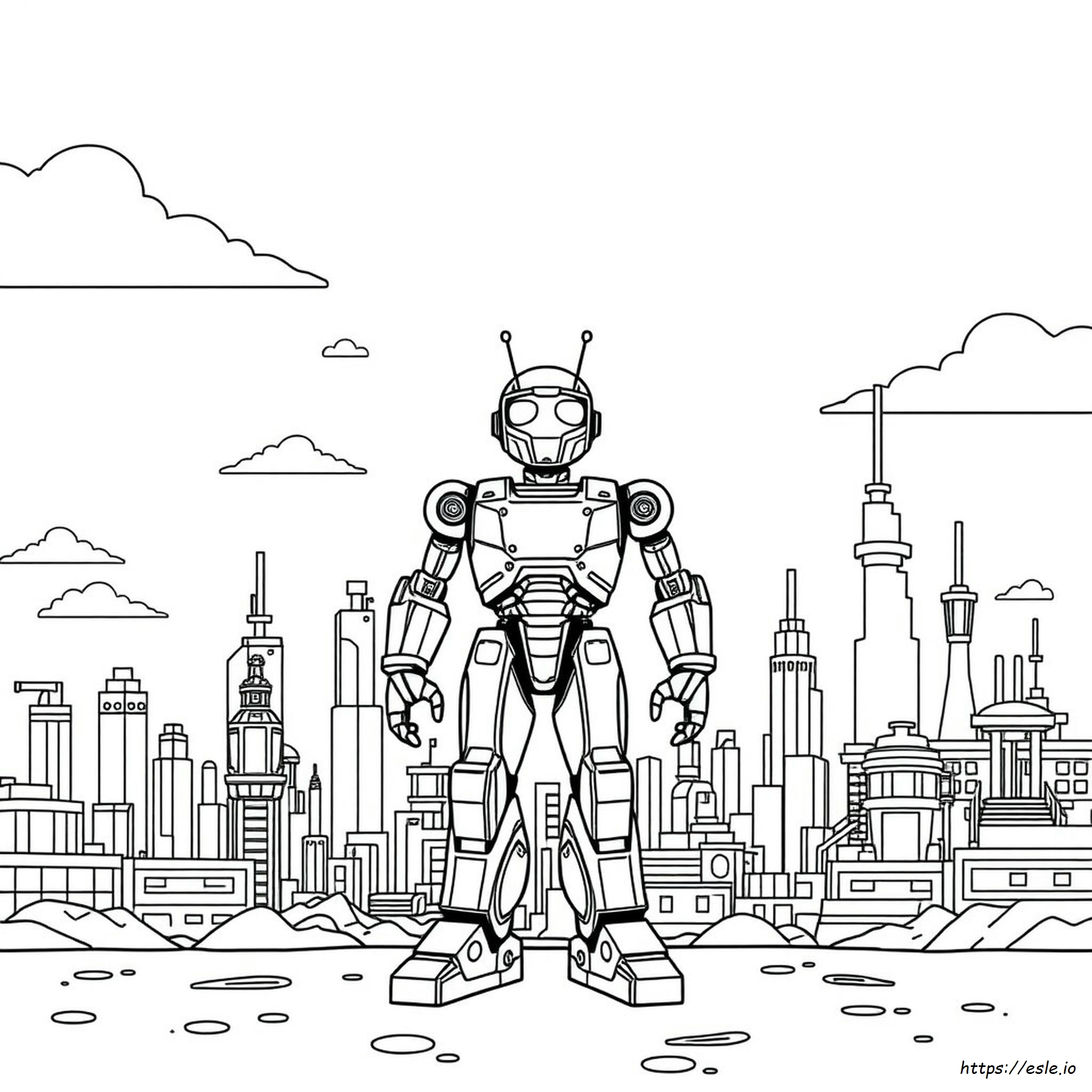Kolorowanki Real Steel Do Druku