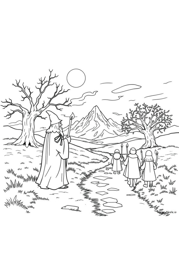 Livro De Colorir O Senhor Dos Anéis
