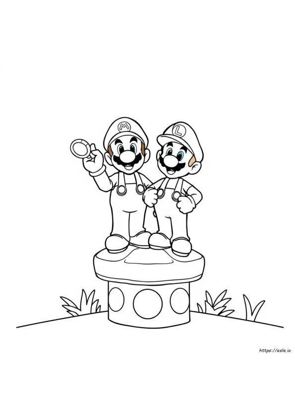 Desene De Colorat Cu Mario Brothers De Printat