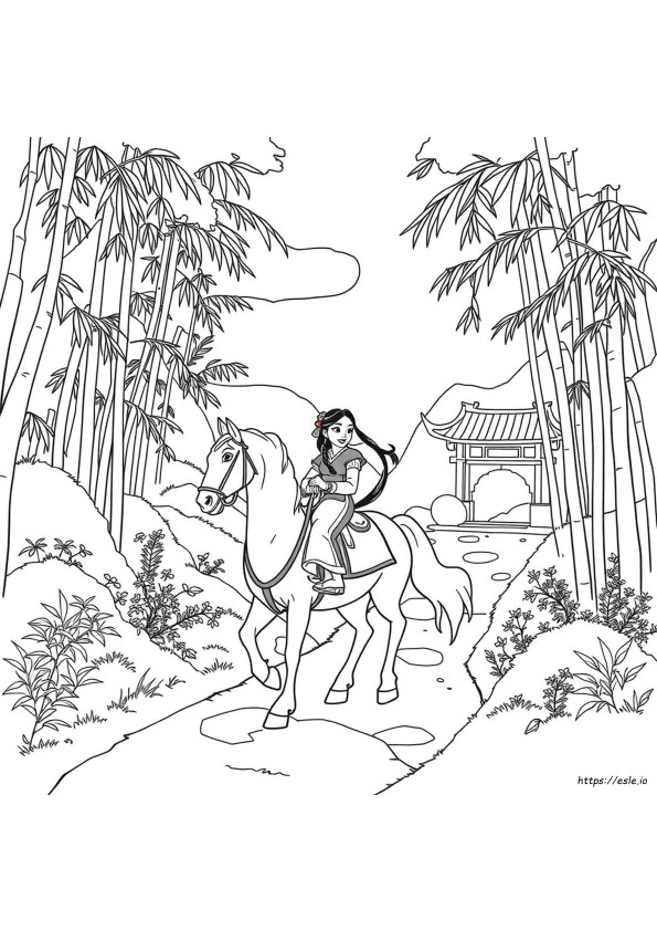 Free Mulan Coloring Pages