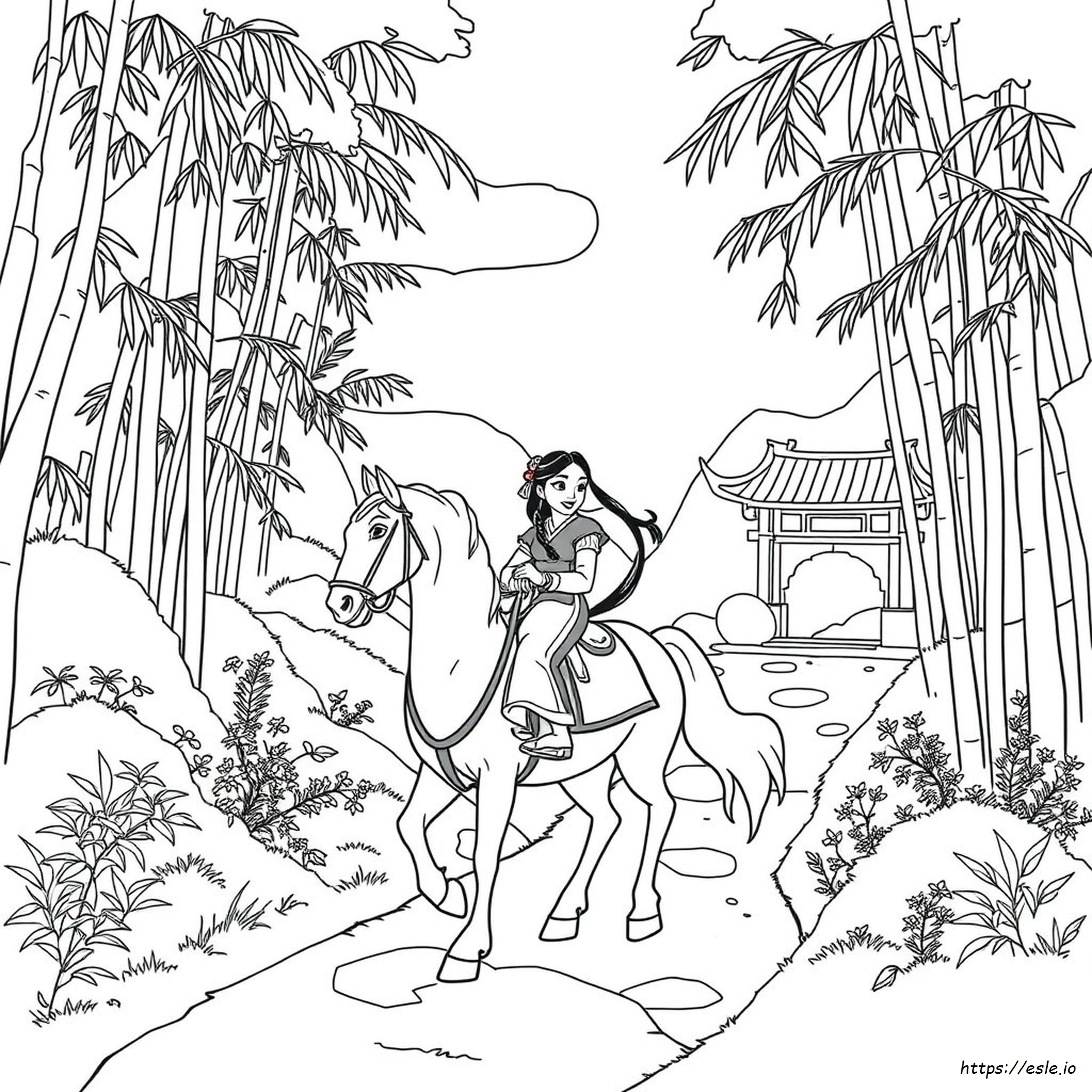 Free Mulan Coloring Pages
