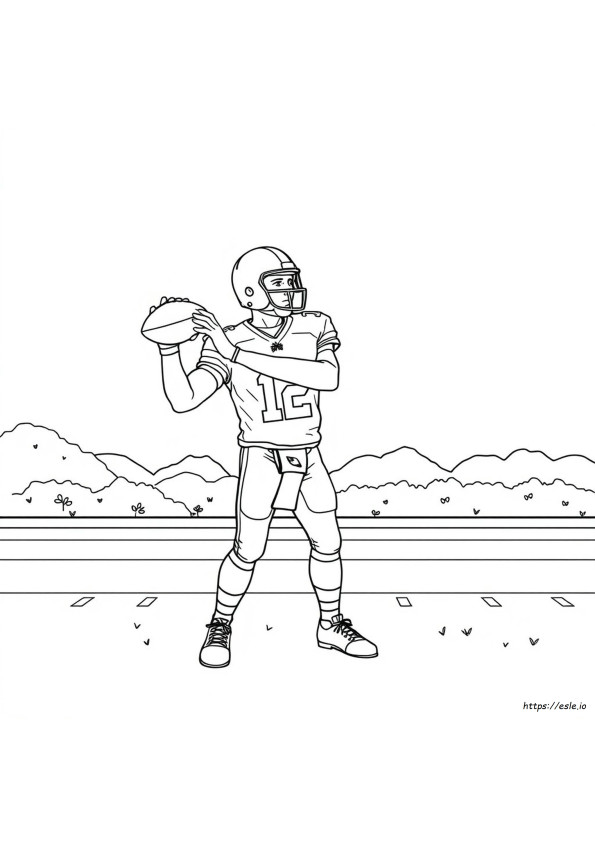 Josh Allen Coloring Sheet