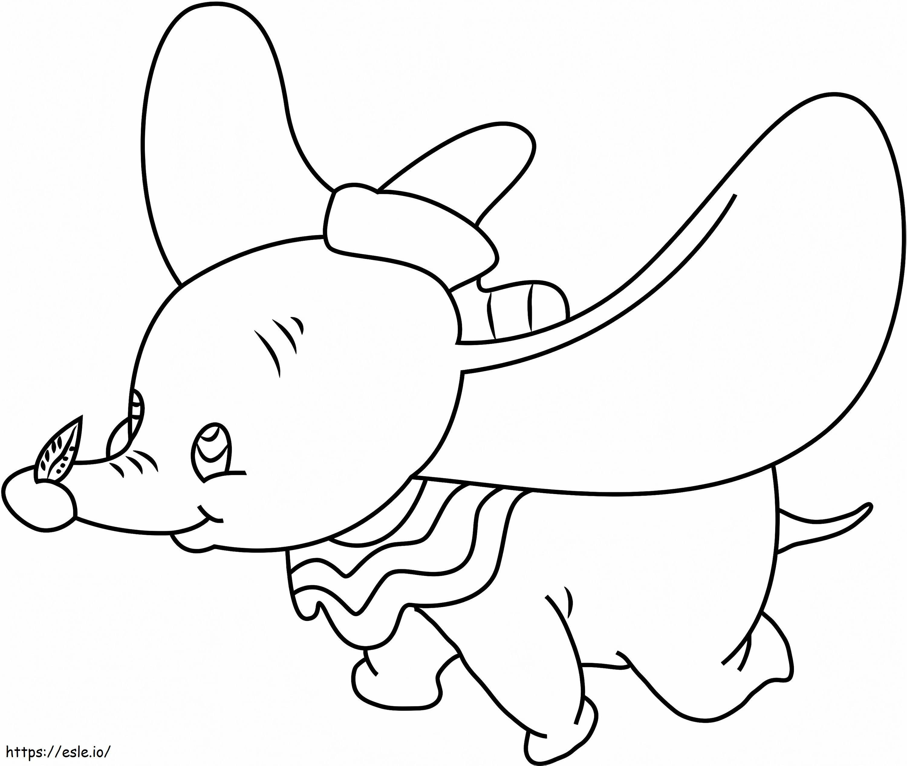  Dumbo Flying A4 E1600419739345 para colorir