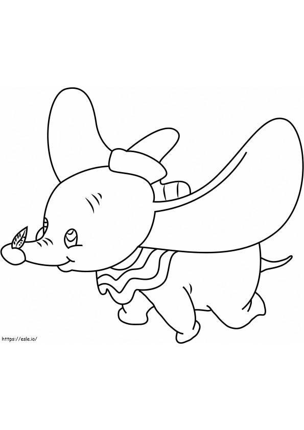 Dumbo Flying A4 E1600419739345 coloring page