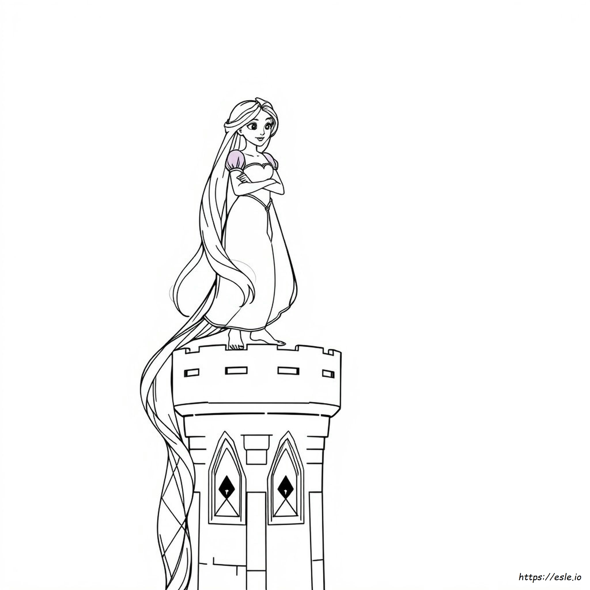 Free Rapunzel Coloring Pages