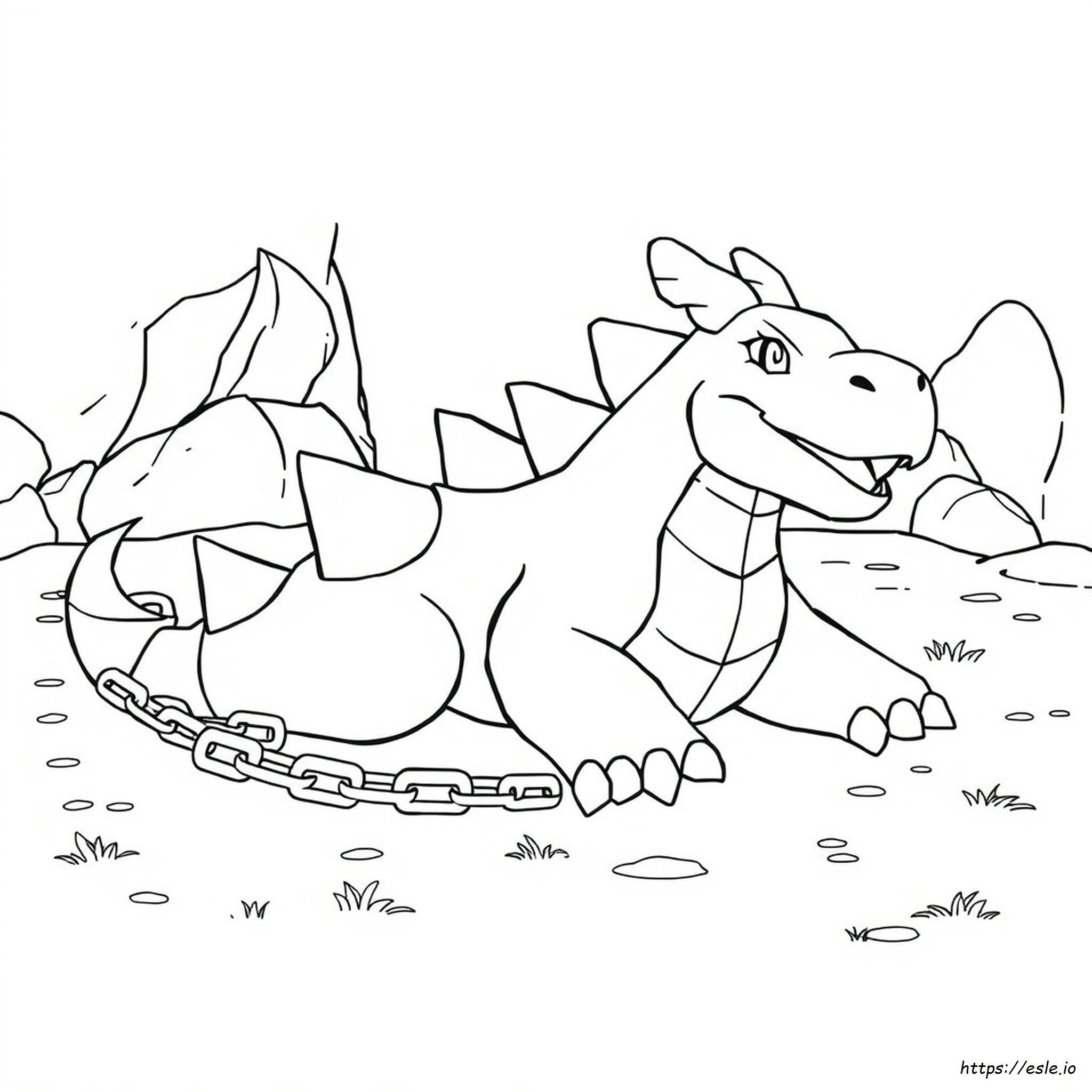 Steelix Pokémon Para Colorear