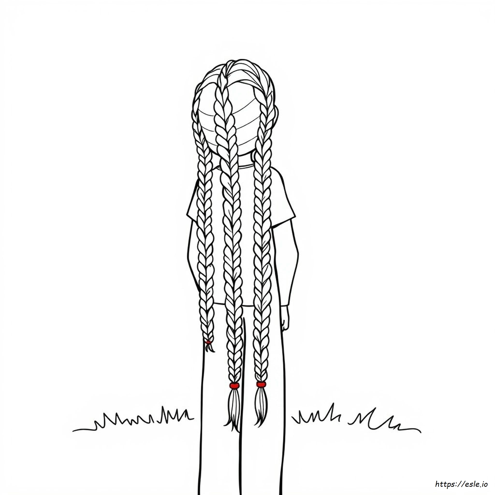 Trenzas Para Colorear