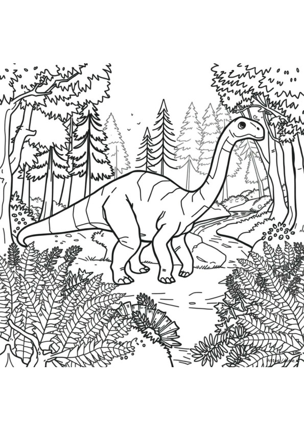 Diplodocus Kleurplaat
