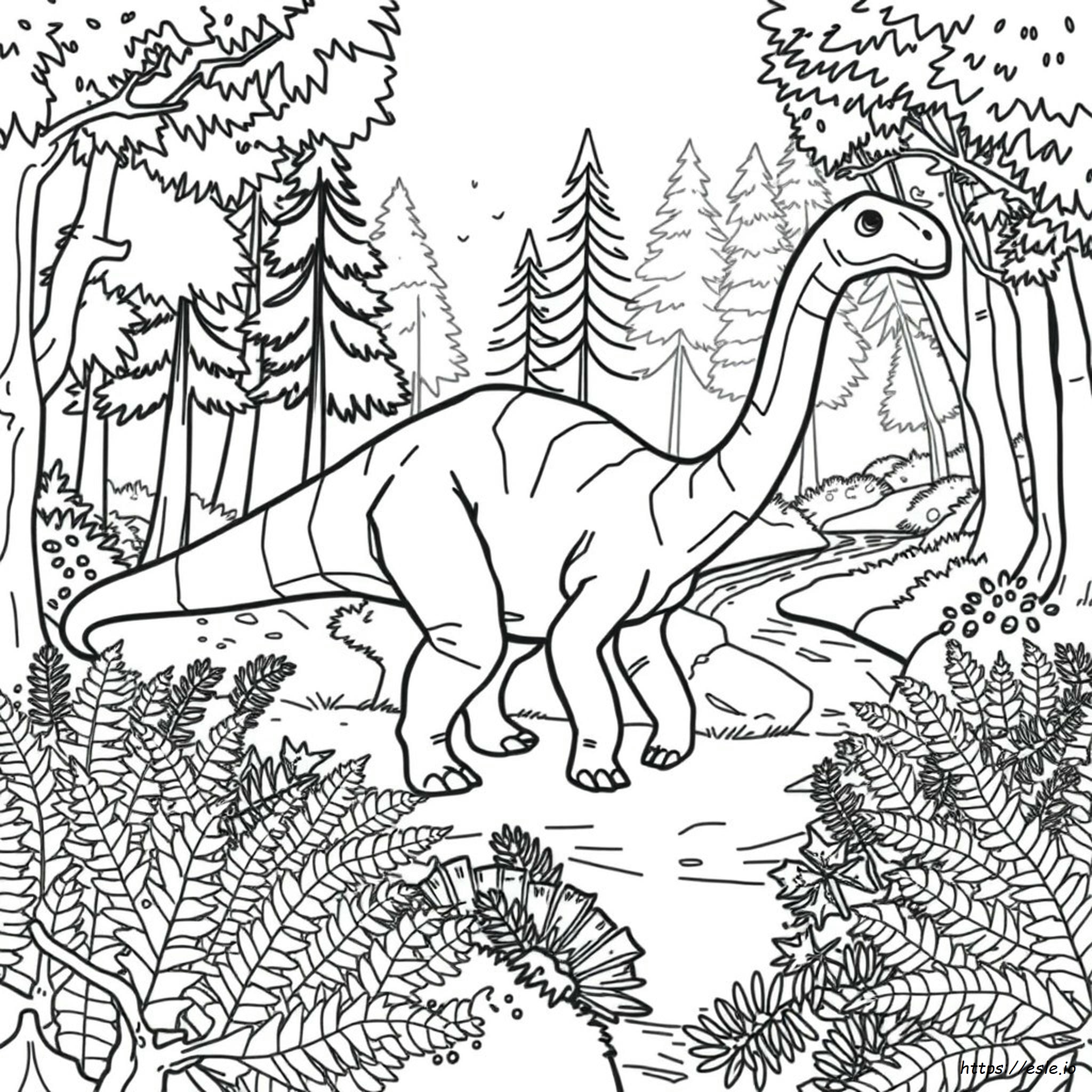 Diplodocus Colouring Page