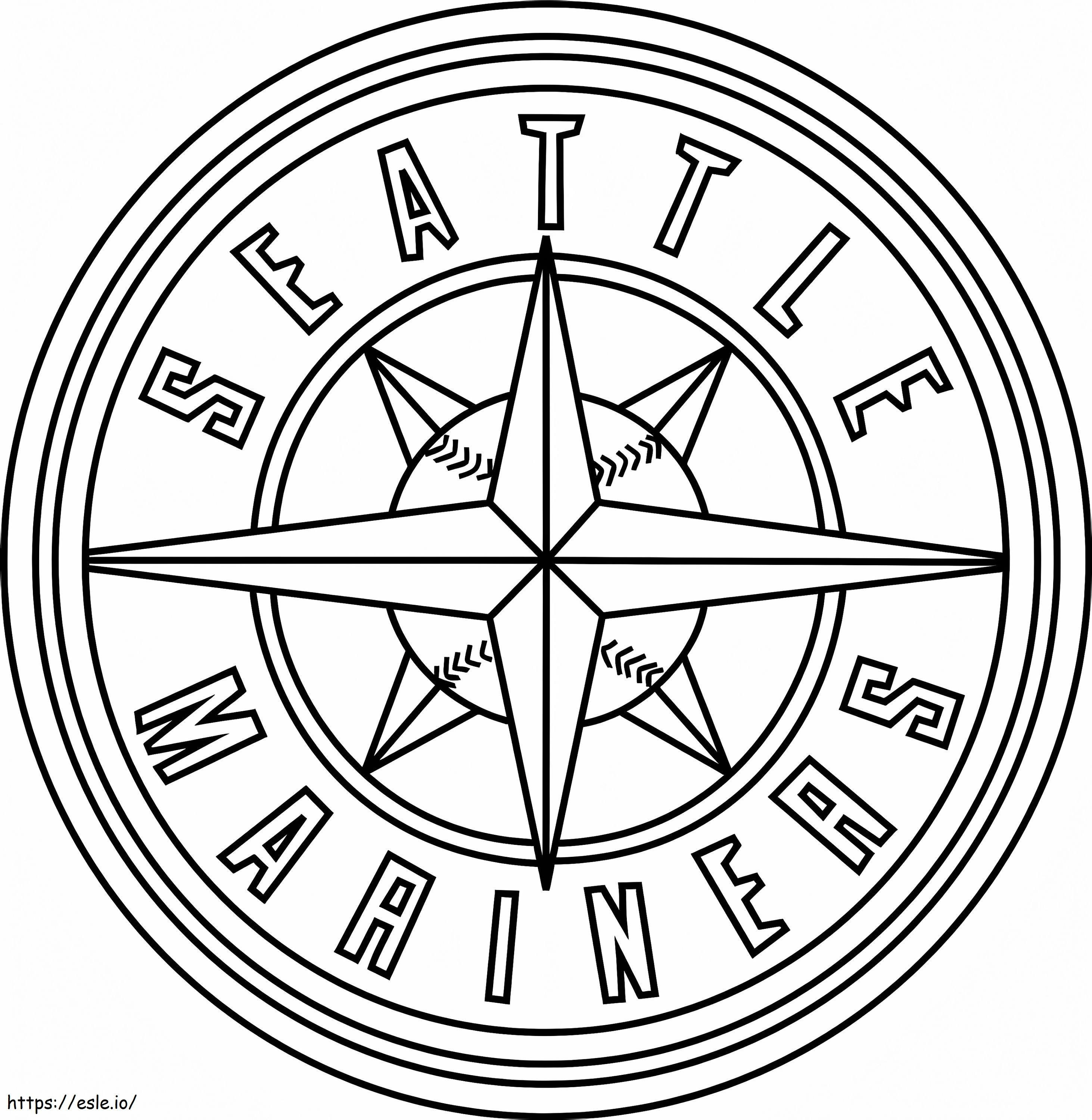 Seattle Mariners Logo coloring page
