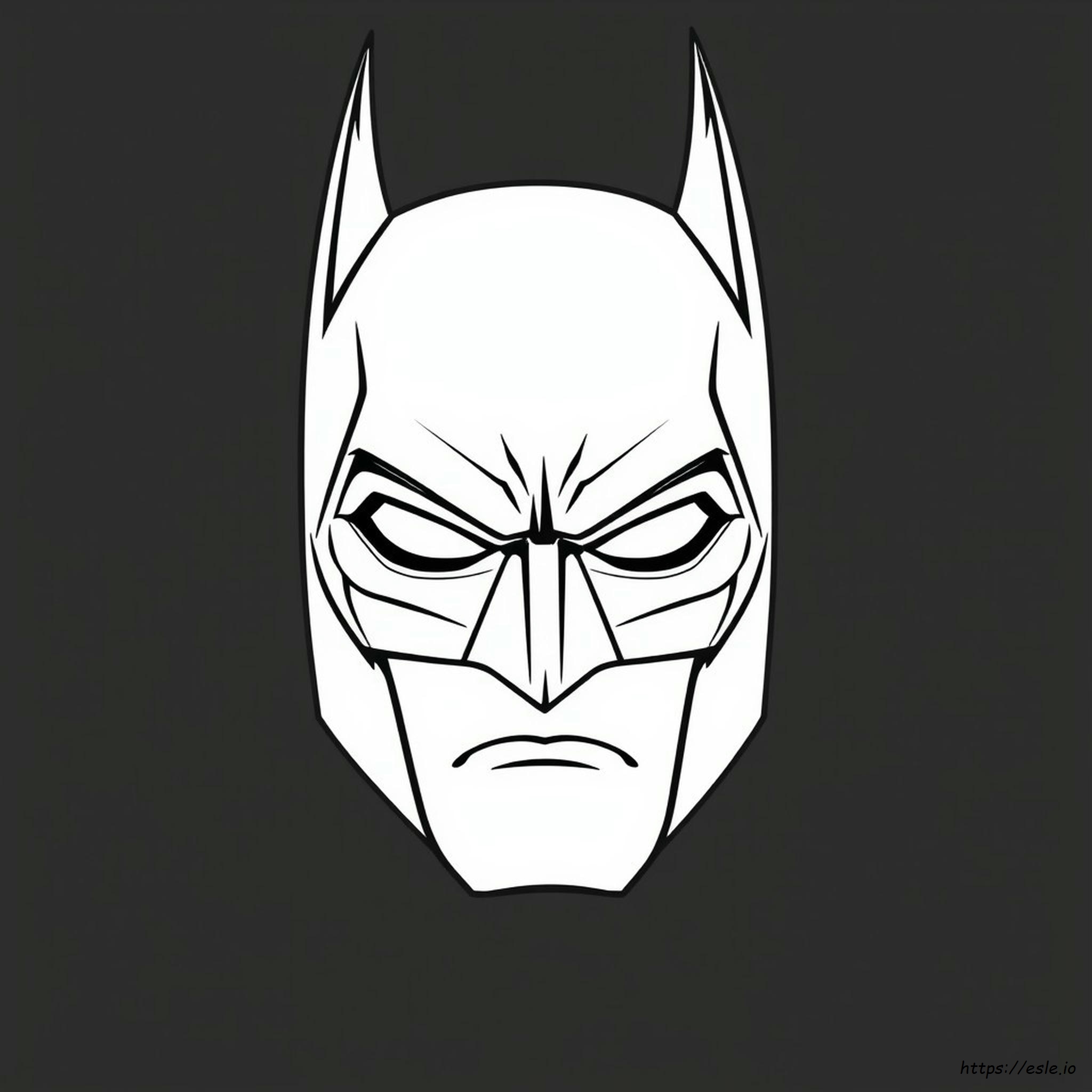 Batman Da Colorare Per Il Viso