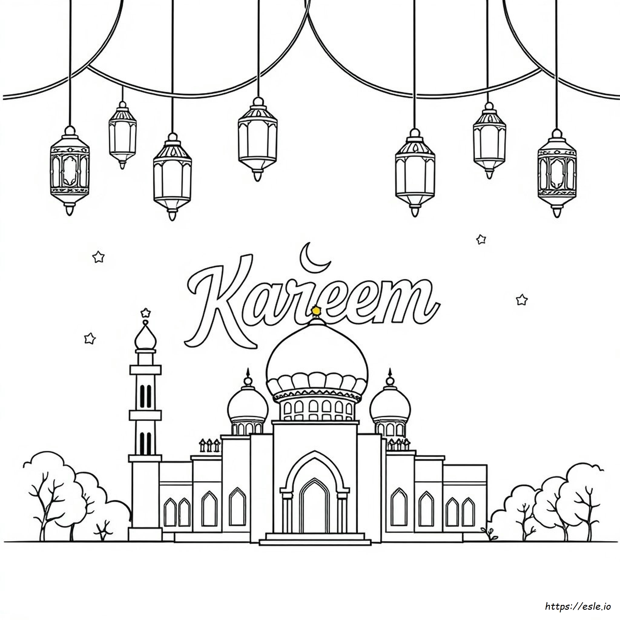 Ramadan Kareem Coloring Pages