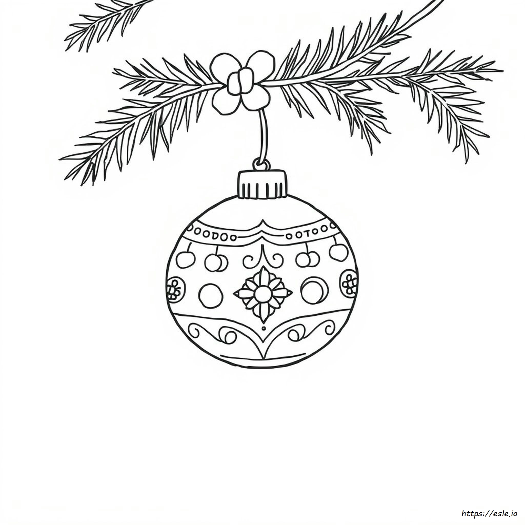 Egyszerű Karácsonyi Dísz Színező