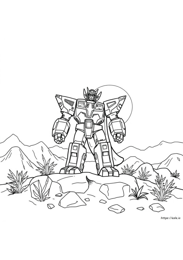 Dino Charge Megazord Coloring Pages