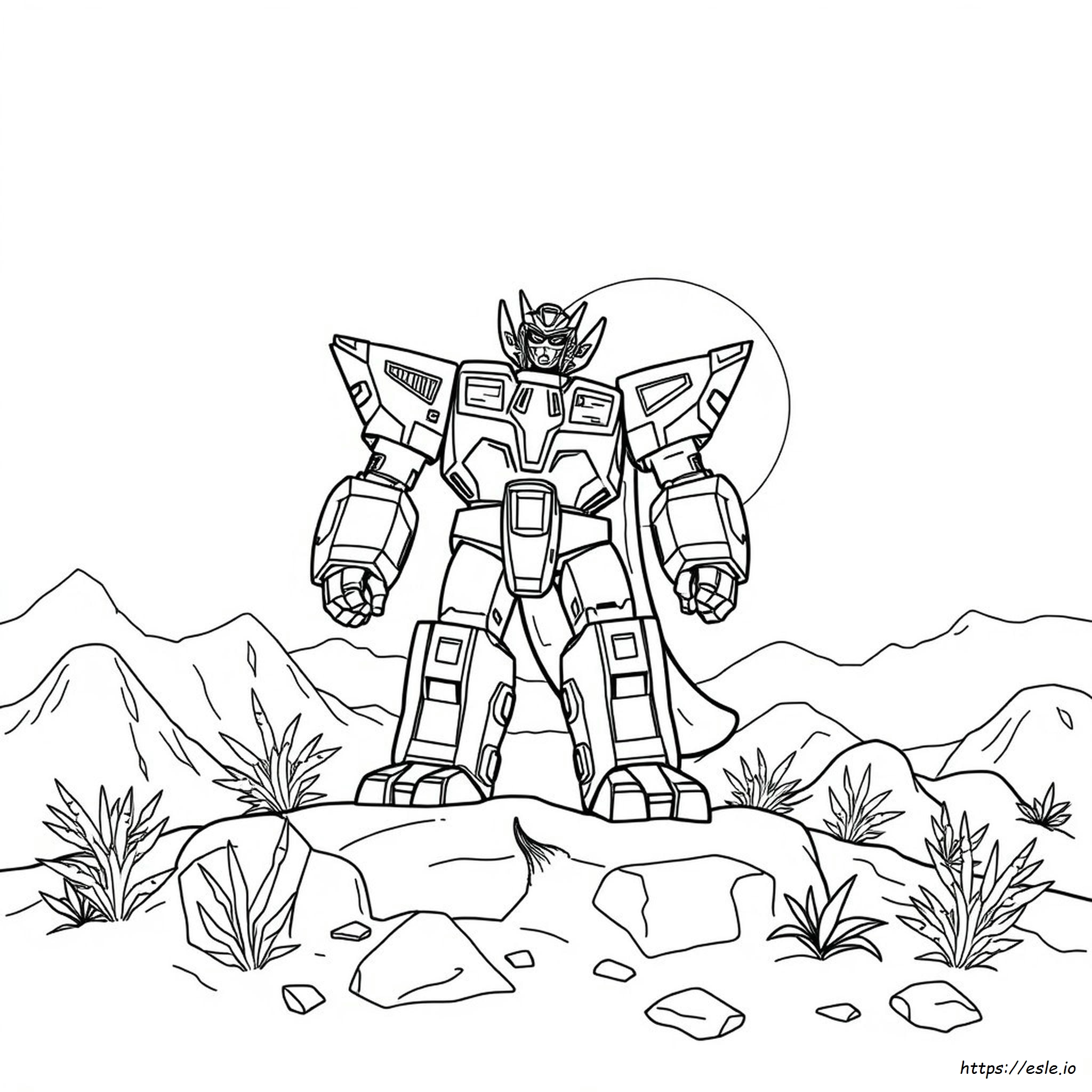 Dino Charge Megazord Coloring Pages