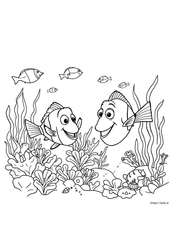 Coloriage Le Monde De Nemo À Imprimer Gratuit